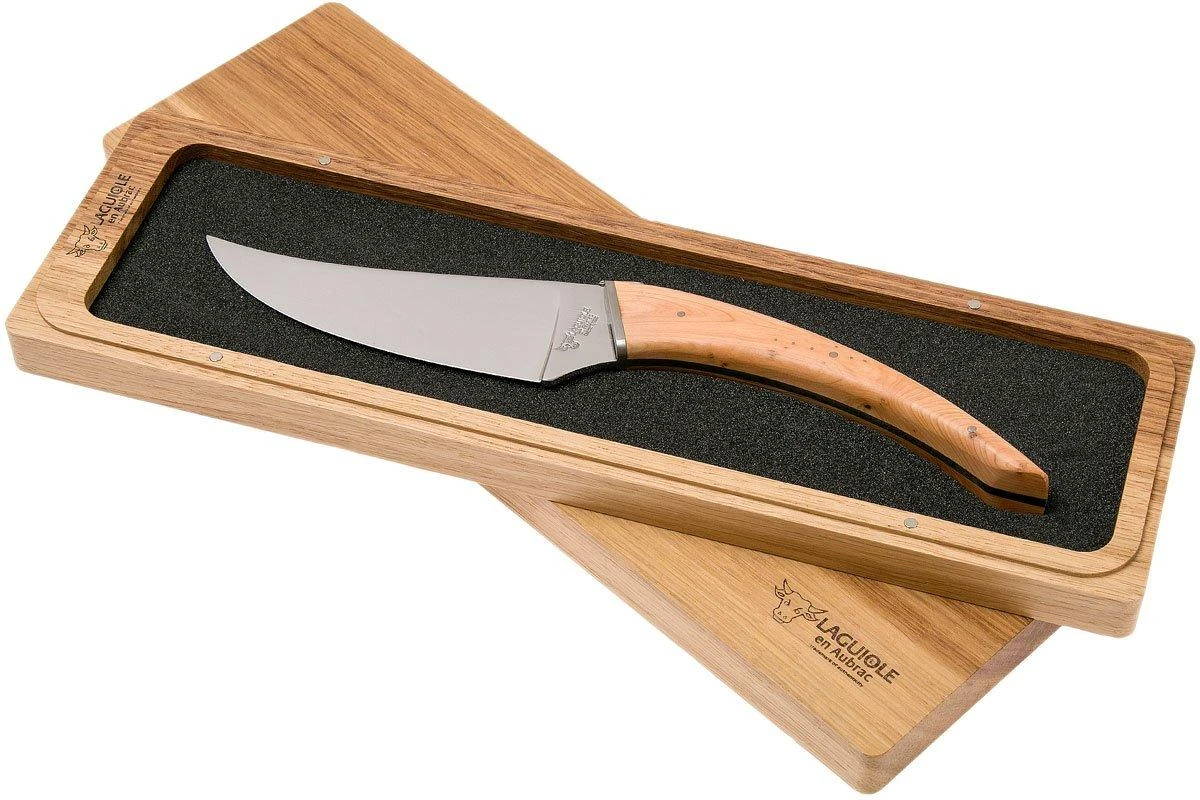 Laguiole En Aubrac Le Buron Cuchillo De Queso De Madera De Enebro, KMF99GEI 3 Laguiole En Aubrac Le Buron Cuchillo De Queso De Madera De Enebro, KMF99GEI