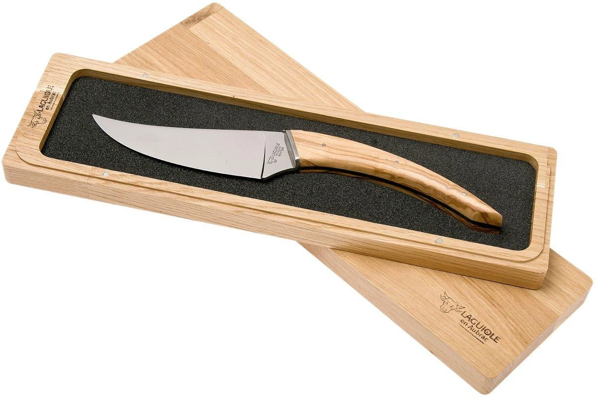 Laguiole En Aubrac Le Buron Cuchillo De Queso De Madera De Olivo, KMF99OLI 3 Laguiole En Aubrac Le Buron Cuchillo De Queso De Madera De Olivo, KMF99OLI