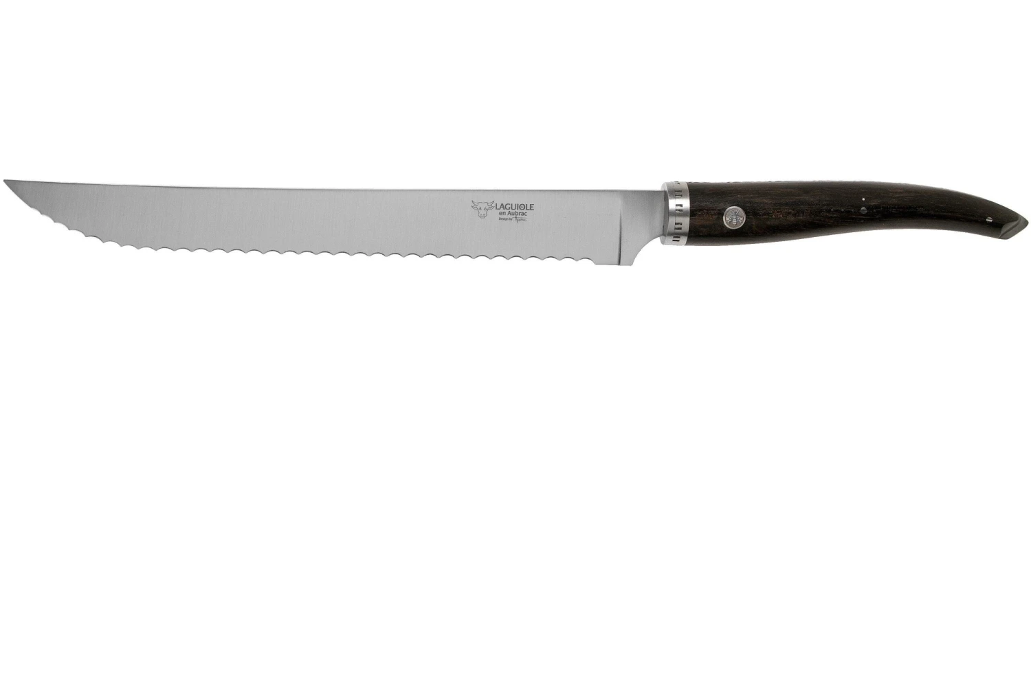 Laguiole En Aubrac Gourmet PGO25EBI Cuchillo De Pan ébano 25 Cm 3 Laguiole En Aubrac Gourmet PGO25EBI Cuchillo De Pan ébano 25 Cm