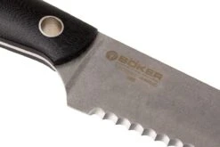Böker 130281 Saga Cuchillo De Pan 23cm, Stonewash Finish -Bob Kramer Tienda BO130281 04 boker saga bo130281 04