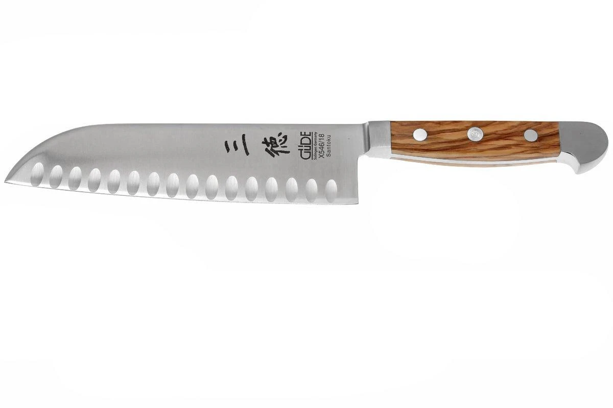 Güde Alpha Olive Santoku Con Borde Granton, X546/18 3 Güde Alpha Olive Santoku Con Borde Granton, X546/18