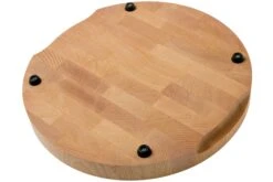 Il Cucinino Tabla De Cortar Redonda De Madera De Haya De Grano Fino, 35 Cm 5 Il Cucinino Tabla De Cortar Redonda De Madera De Haya De Grano Fino, 35 Cm -Bob Kramer Tienda IC1750000 02 il cucinino