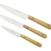 Nontron Traditional Set Of 3 Kitchen Knives, T3OFRBU Juego De Cuchillos De 3 Piezas -Bob Kramer Tienda NNT3OFRBU 01 nontron