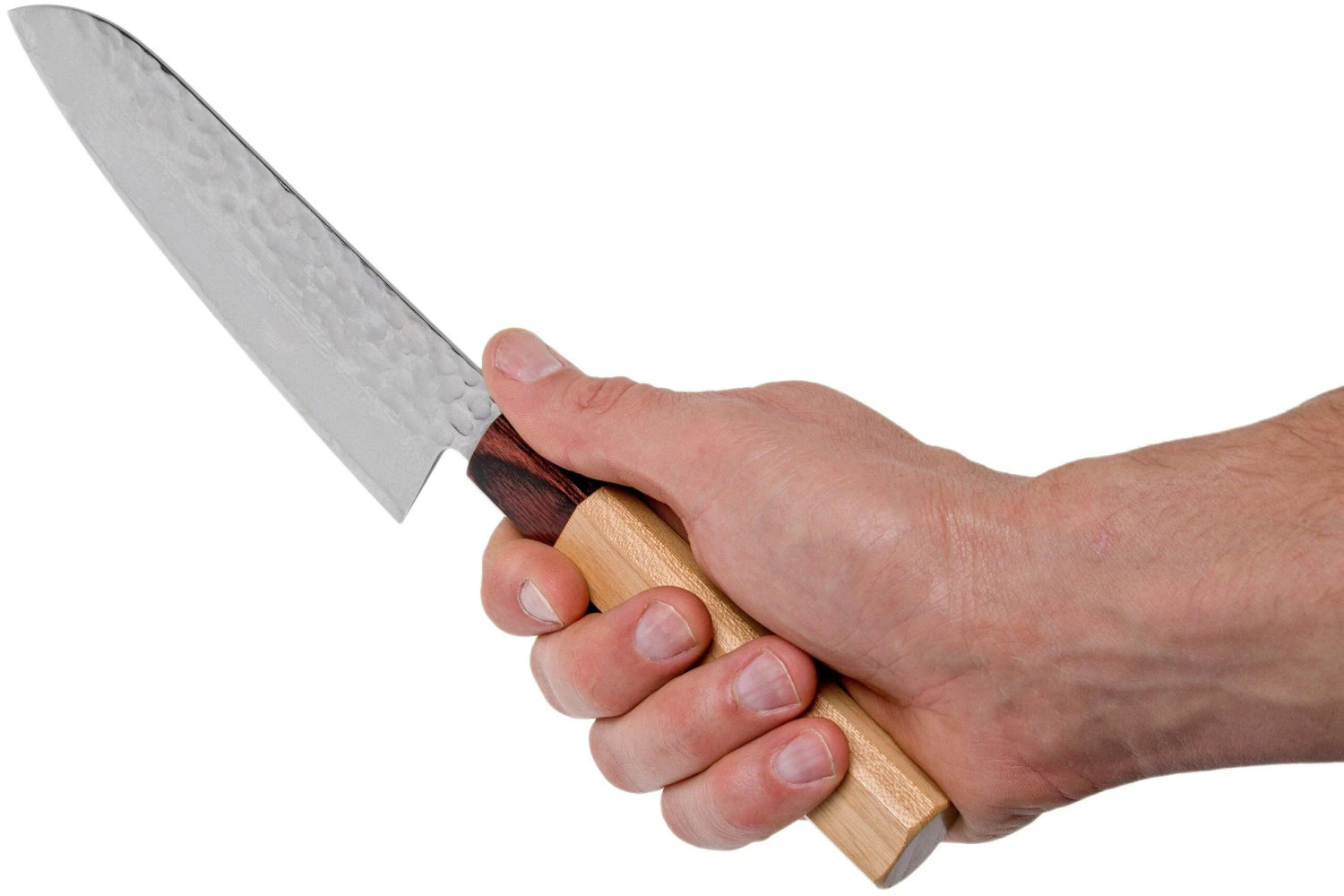 Sakai Takayuki Santoku 33-CapasDamascus Hammered WA 17 Cm 8 Sakai Takayuki Santoku 33-CapasDamascus Hammered WA 17 Cm - Imagen 6