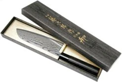 Tojiro Shippu Black Damascus Santoku 17 Cm, FD-1597 -Bob Kramer Tienda TJFD 1597 08 tojiro sippu black
