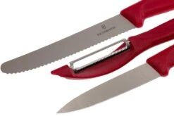 Victorinox SwissClassic Cuchillo De Verduras Rojo, Set De 3, 6.7111.31 -Bob Kramer Tienda VT6 7111 31 03 victorinox vt6 7111 31 03