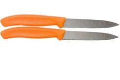 Victorinox SwissClassic Dentado/liso Cuchillo De Verduras Naranja 10 Cm, Set De 2 VT6-7796-L9B -Bob Kramer Tienda VT6 7796 L9B 02 victorinox swissclassic