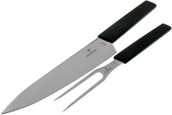 Victorinox Swiss Modern Cuchillo Para Trinchar Y Tenedor Para Carne, Negro -Bob Kramer Tienda VT6 9093 21G 03 victorinox