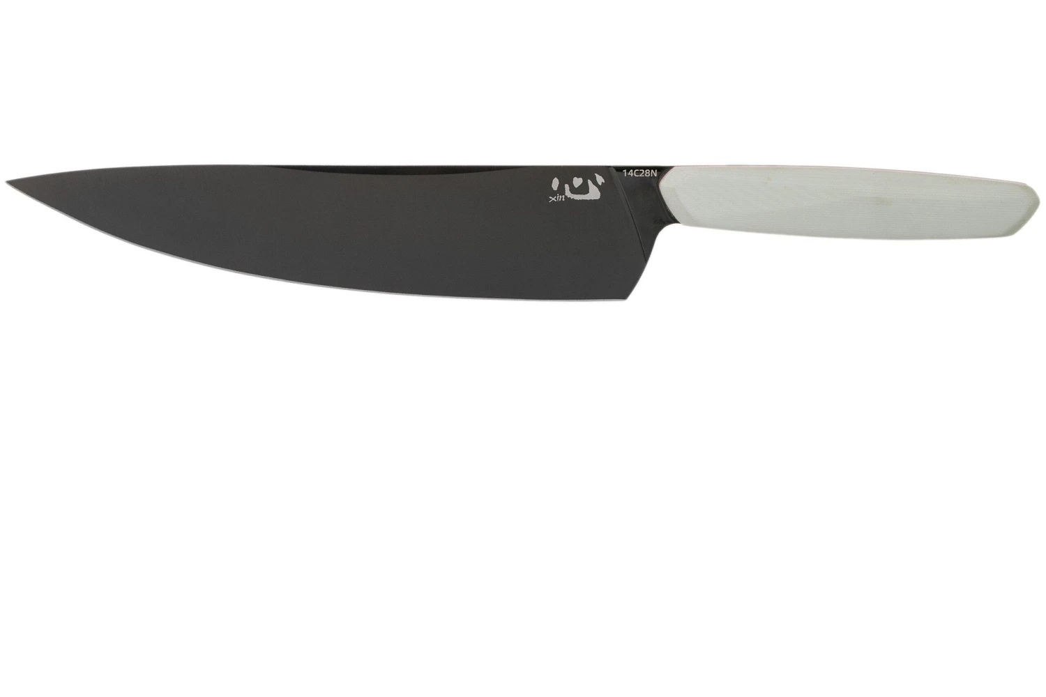 Xin Cutlery XinCore XC125 White G10, Red Liners, Black TiN Coating, Cuchillo De Chef 21.5 Cm 3 Xin Cutlery XinCore XC125 White G10, Red Liners, Black TiN Coating, Cuchillo De Chef 21.5 Cm
