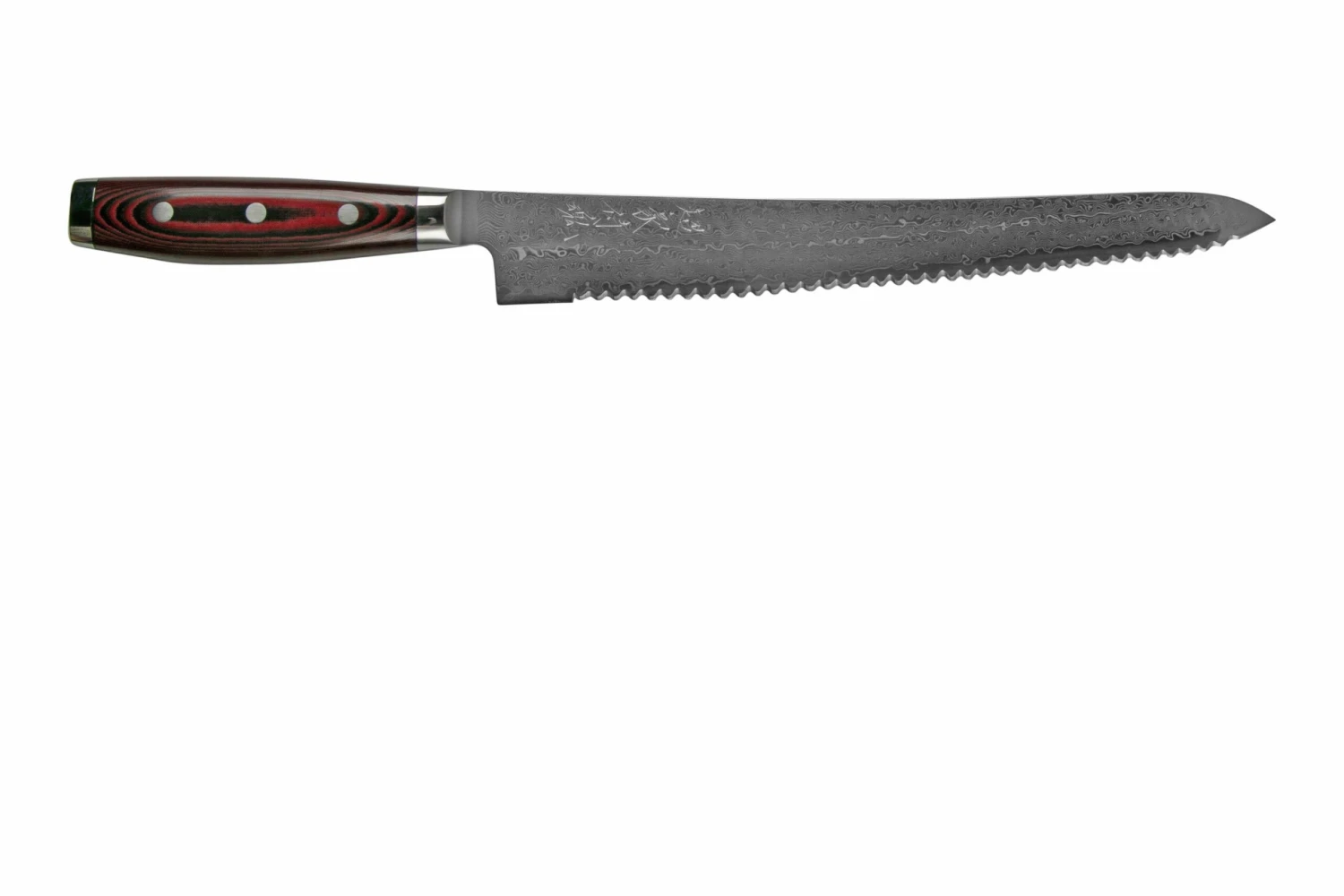 Yaxell Super Gou 37138 Cuchillo De Pan Acero De Damasco De 161 Capas, 27 Cm 4 Yaxell Super Gou 37138 Cuchillo De Pan Acero De Damasco De 161 Capas, 27 Cm - Imagen 2